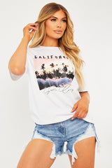 White California Graphic T-shirt - Jamea-T-shirt