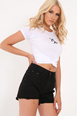 White Capricorn Star Sign T-Shirt - Adalee-Tops