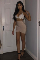 White Chain Detail Bralet - Georgiana-Bralets