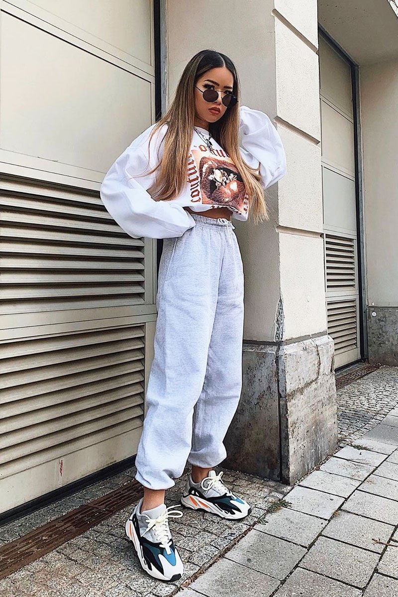 White Couture Graphic Sweatshirt - Verity-Sweatshirts