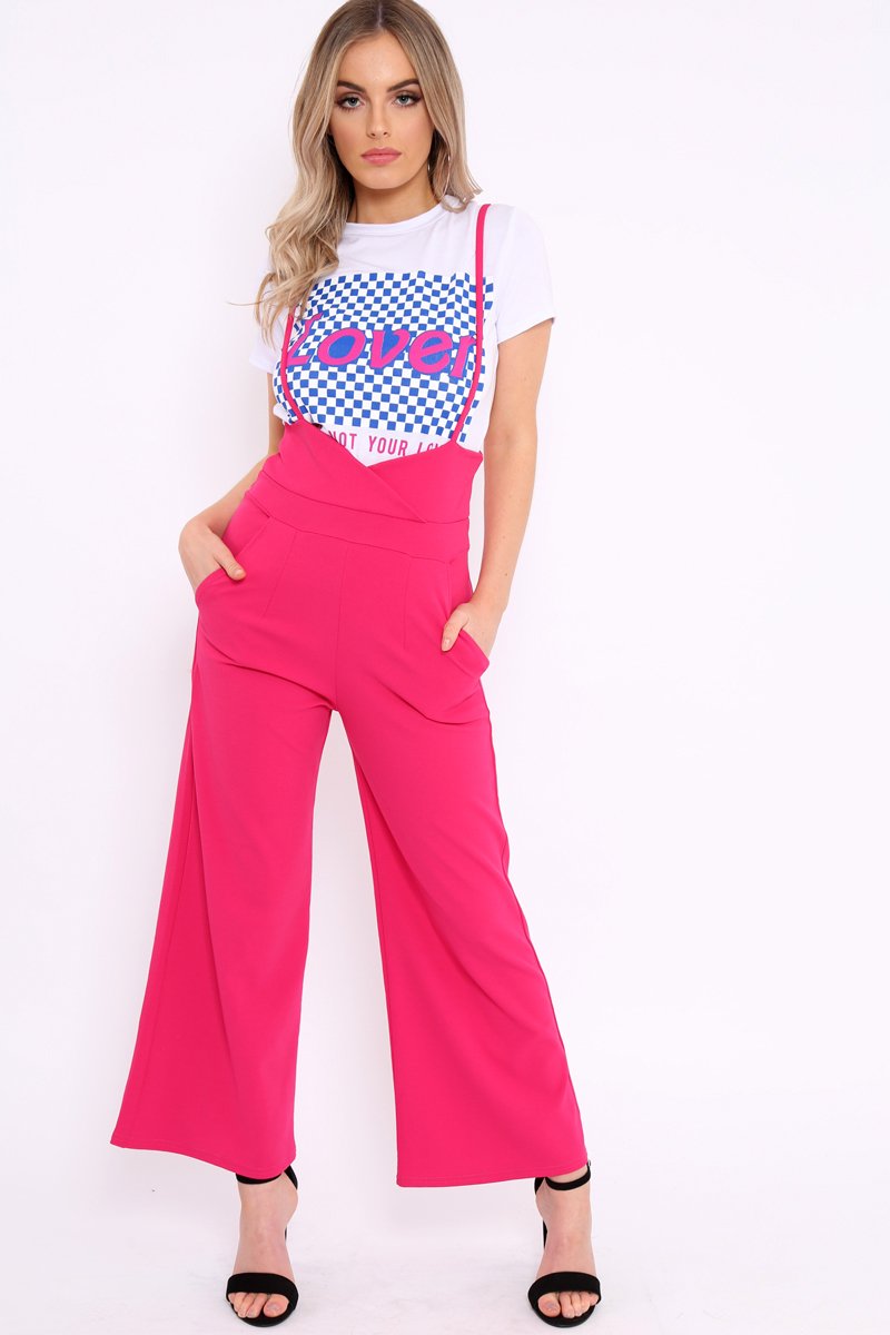 White Crew Neck Checker Board Lover Slogan T-Shirt - Camrie-Tops