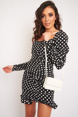 White Croc Folded Clutch Handbag - Verlie-Bags