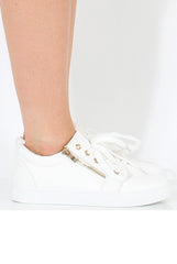 White Croc Textured Pumps - Addison-Shoes