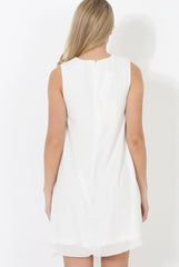 White Crochet Dress - Iva-Dresses