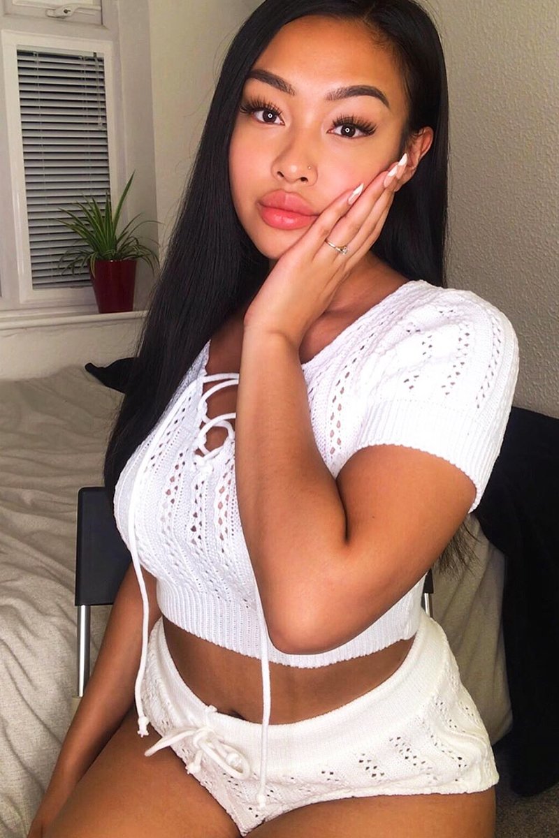 White Crochet Knit Top Shorts Co-ord - Aarini-Co-ords