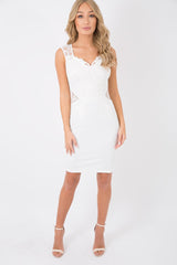 White Crochet Lace Body Dress - Tula-Dresses