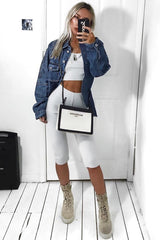 White Cropped Top and Leggings Co-Ords - Remini-Co-ords