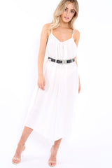 White Culotte Jumpsuit - Aj-Jumpsuits