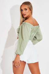 White Denim Extreme Rip Front Shorts - Aarya-Shorts