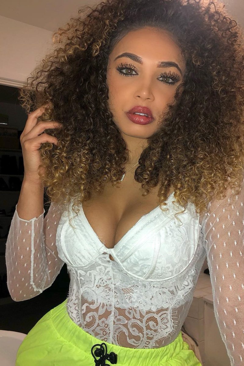 White Dobby Mesh Low Cut Bodysuit - Tamara-Bodysuits