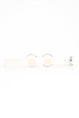 White Double Loop Silver Buckle Belt - China-Belts