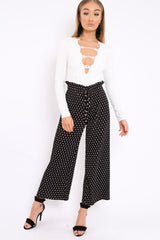 White Embroidered Print Bodysuit - Addilee-Bodysuits