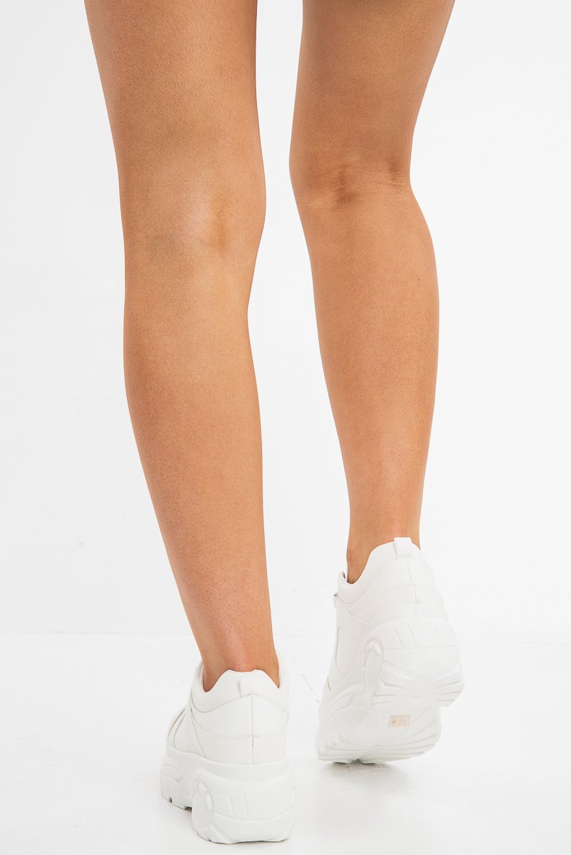 White Extreme Chunky Sole Trainers - Layla-Trainers