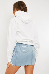 White Hand Graphic Slogan Hoodie - Kyrie-Hoodies