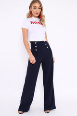 White Honey Slogan T-shirt - Kolby-Tops