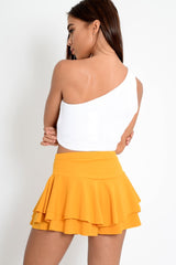 White Knitted One Shoulder Crop Top - Golde-Crop Tops
