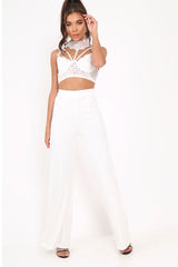 White Lace Choker Bralet - Mozell-Bralets