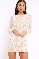 White Lace Dress - Flossie-Dresses