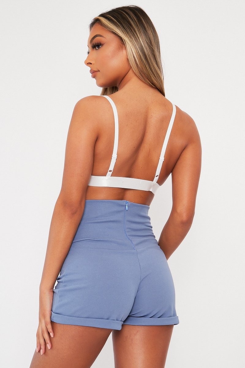 White Lace Mesh Bralet - Lana-Bralets