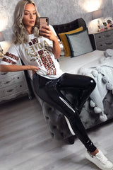 White Leopard Ladies Unite Slogan T-Shirt - Kayzlee-Tops