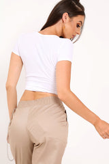 White Libra Star Sign T-Shirt - Adalee-Tops