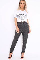 White Los Angeles Slogan T-shirt - Stella-Tops