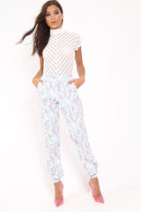 White Mesh Ribbed Short Sleeved Bodysuit - Shai-Bodysuits