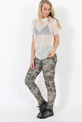 White Mesh Top - Piper-Tops