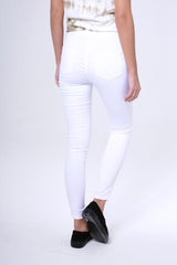 White Multi Ripped Skinny Jeans -Brianne-Jeans