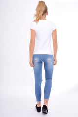 White Not Today Slogan T-Shirt - Kaarla-Tops