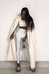 White One Shoulder Crop Top and Leggings Co-Ord - Marrie-Co-ords