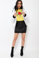 White Padded Coat - Zara-Coats