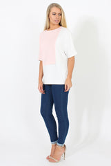 White Panel T-Shirt - Aimee-Shirts
