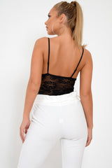 White Paper Bag Tie Waist Cigarette Trousers - Karmen-Trousers