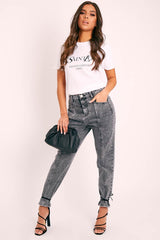 White Parisian Slogan T-shirt - Beckie-T-shirt