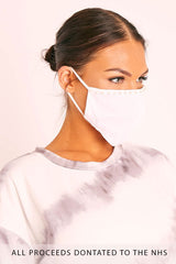 White Pearl Detail Face Mask - Lula-Mask