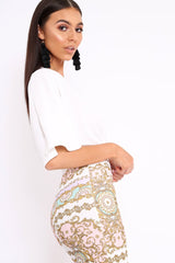 White Plunge Bodysuit - Florence-Bodysuits