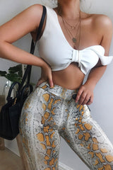 White Plunge Tie Front Bralet - Brelee-Bralets