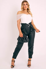 White Polka Dot Mesh Bardot Bodysuit - Sallie-Bodysuits