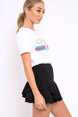 White Queen Slogan T-shirt - Chenise-Tops