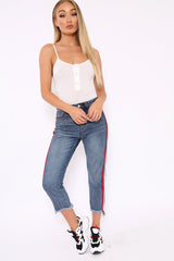 White Ribbed Popper Front Bodysuit - Baylee-Bodysuits