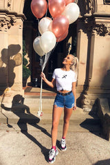 White Sagittarius Star Sign T-Shirt - Adalee-Tops