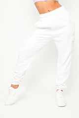 White Side Cargo Pocket Joggers - Chantel-Joggers