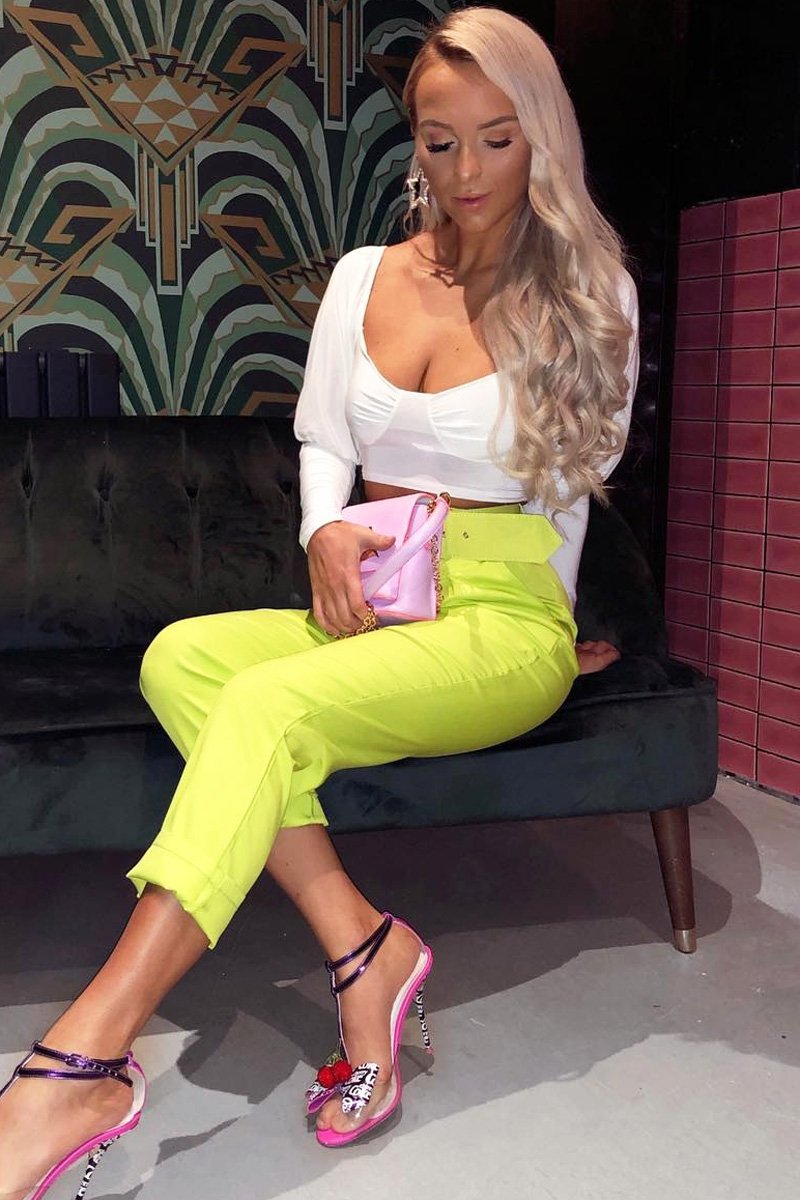 White Slinky Off Shoulder Crop Top - Danni-Crop Tops