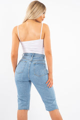 White Slinky Ruched Detail Bodysuit - Edie-Bodysuits