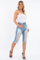 White Slinky Ruched Detail Bodysuit - Edie-Bodysuits