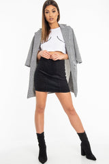 White Slogan Printed Crop Top - Daryn-Crop Tops