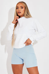 White Soft Fleece Hoodie - Maia-Hoodies