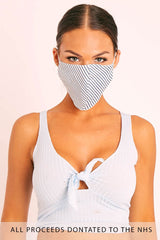 White Striped Face Mask - Gerry-Mask