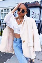 White Swiss Dot Frill Trim Crop Top - Mena-Crop Tops